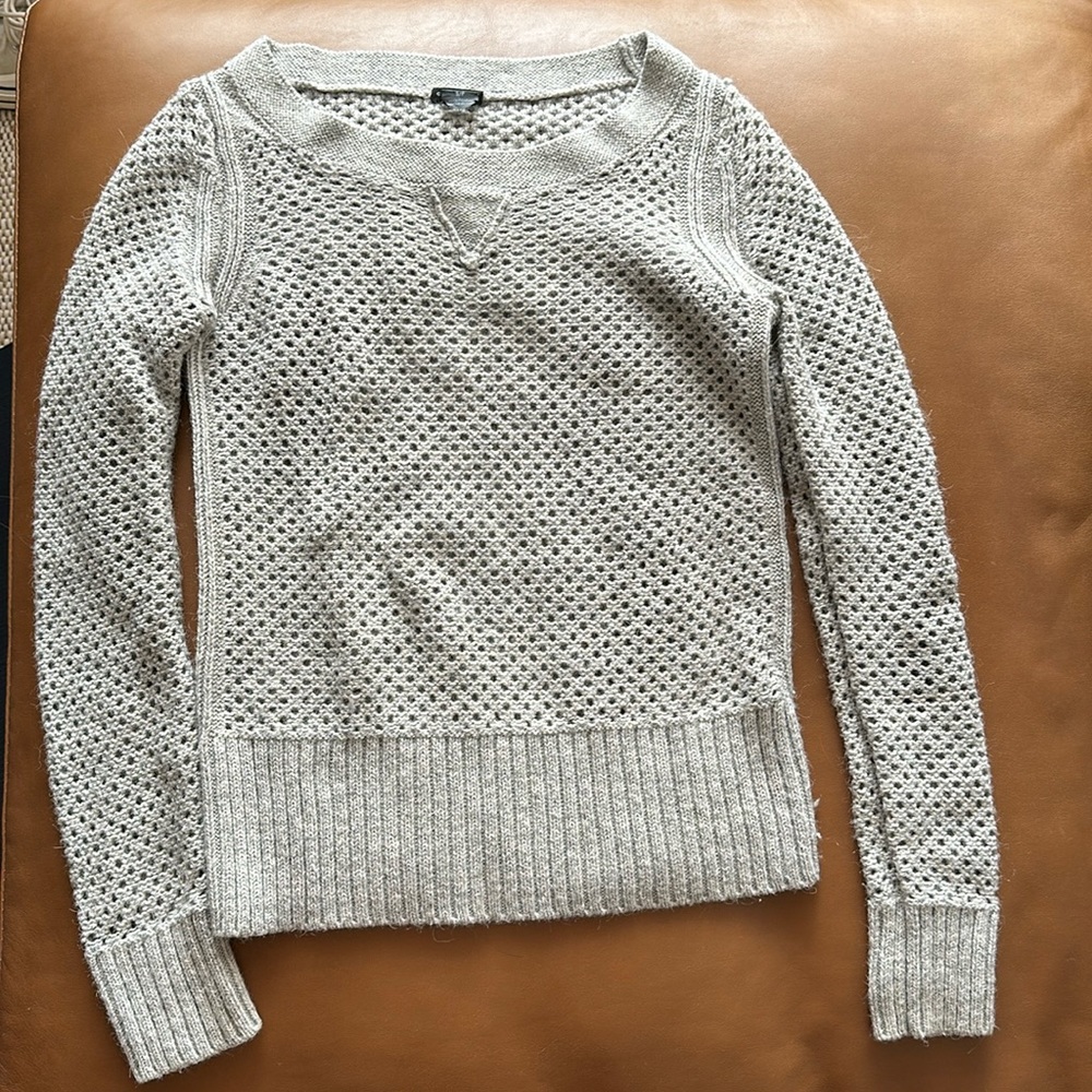 Club Monaco size S Acrylic/Wool sweater, grey/gray